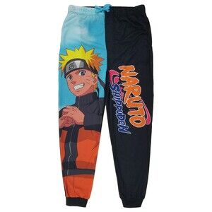 Men's Shippuden Naruto Anime Lounge Sleep Pajama Pants - Size Large